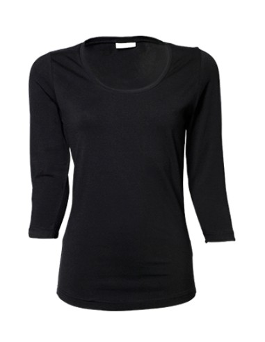 TEE-460-Womens Stretch 3/4 Sleeve Tee